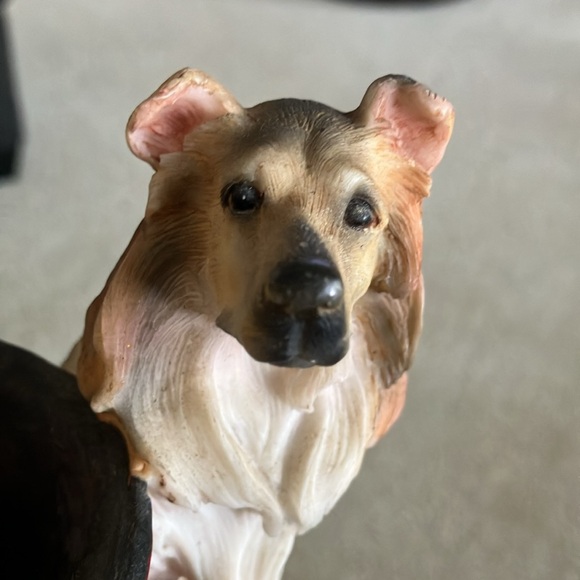 Vintage Collie resin Figurine planter or treat holder. - Picture 10 of 12